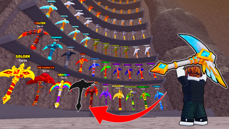 Pickaxe Tycoon mining tower thumbnail